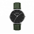 brand oem wrist watch minimalist stainless steel back water resistant watch man woman wristwatch green